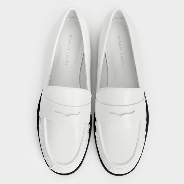 Charles & Keith Ruched Penny Loafers