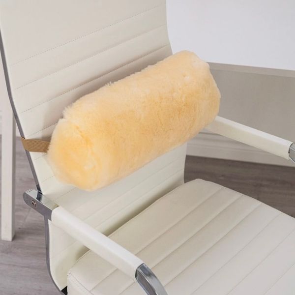 SheepskinTown Medical Sheepskin Lumbar Pillow In Natural