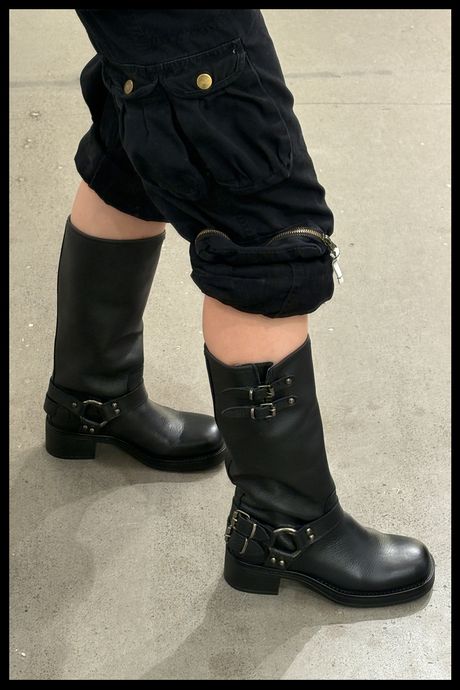 The author wearing Steve Madden's Astor boot.