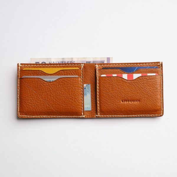 Lindquist Jackson Bi-Fold Wallet in Milled Leather