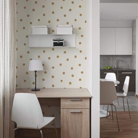 RoomMates Dots Repositionable and Removable Peel and Stick Wallpaper