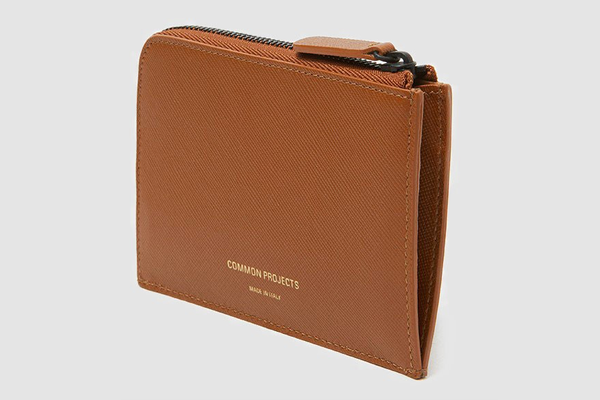 Common Projects Zipper Wallet in Brown