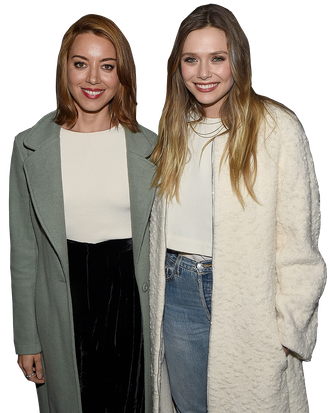 Aubrey Plaza and Elizabeth Olsen at the New York Premiere of Ingrid Goes  West