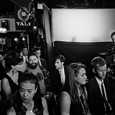 Steenburgen sits with Galifianakis and Schwartzman