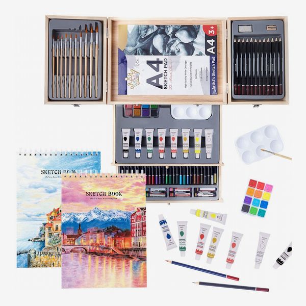 Professional Art Set 85 Piece with Drawing Pads