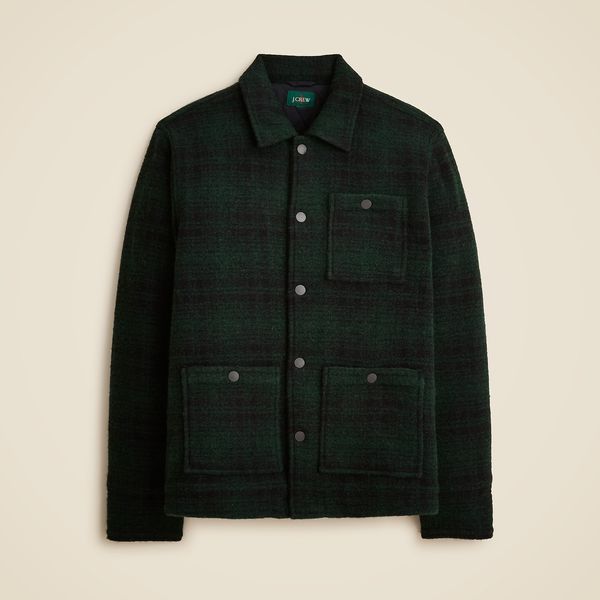 J.Crew Wool-Blend Sherpa Fleece Coverall Jacket