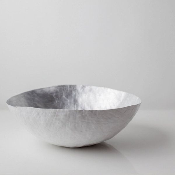 Large Silver Paper Bowl