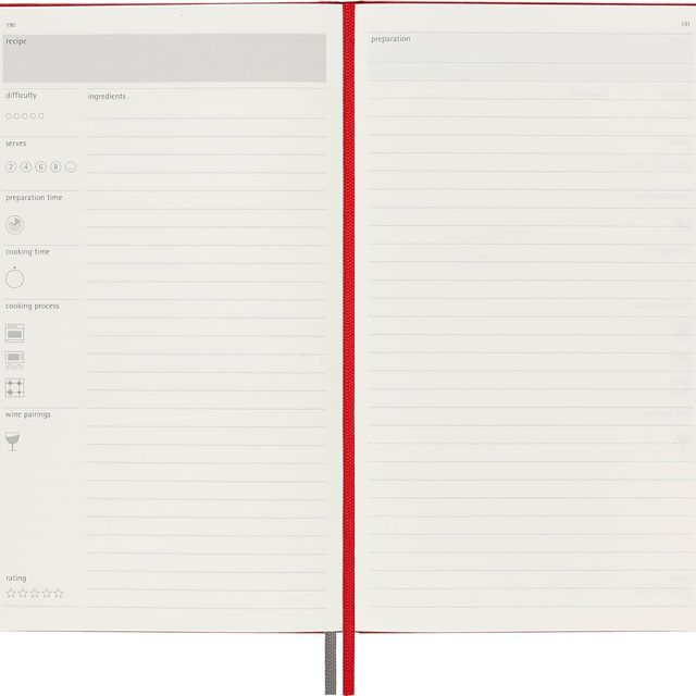 Moleskine Passion Journal, Recipe, Hard Cover