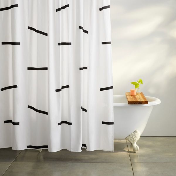 brooklinen minimalist shower curtain set