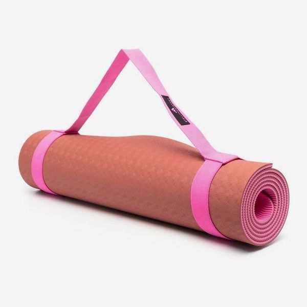 Yoga Mat for Women Yoga Lovers Exercise Gym Mat Non Slip With Strap Rose  Pink