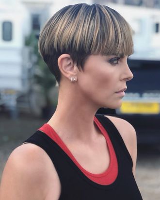 Charlize Theron Debuts Bowl Cut for Fast and Furious 9