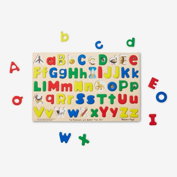 Melissa & Doug Upper and Lower Case Wooden Alphabet Puzzle