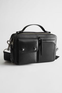 & Other Stories Padded Leather Crossbody Bag