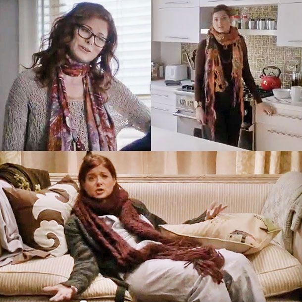 We weren't kidding about the scarves. These are all from the same episode!