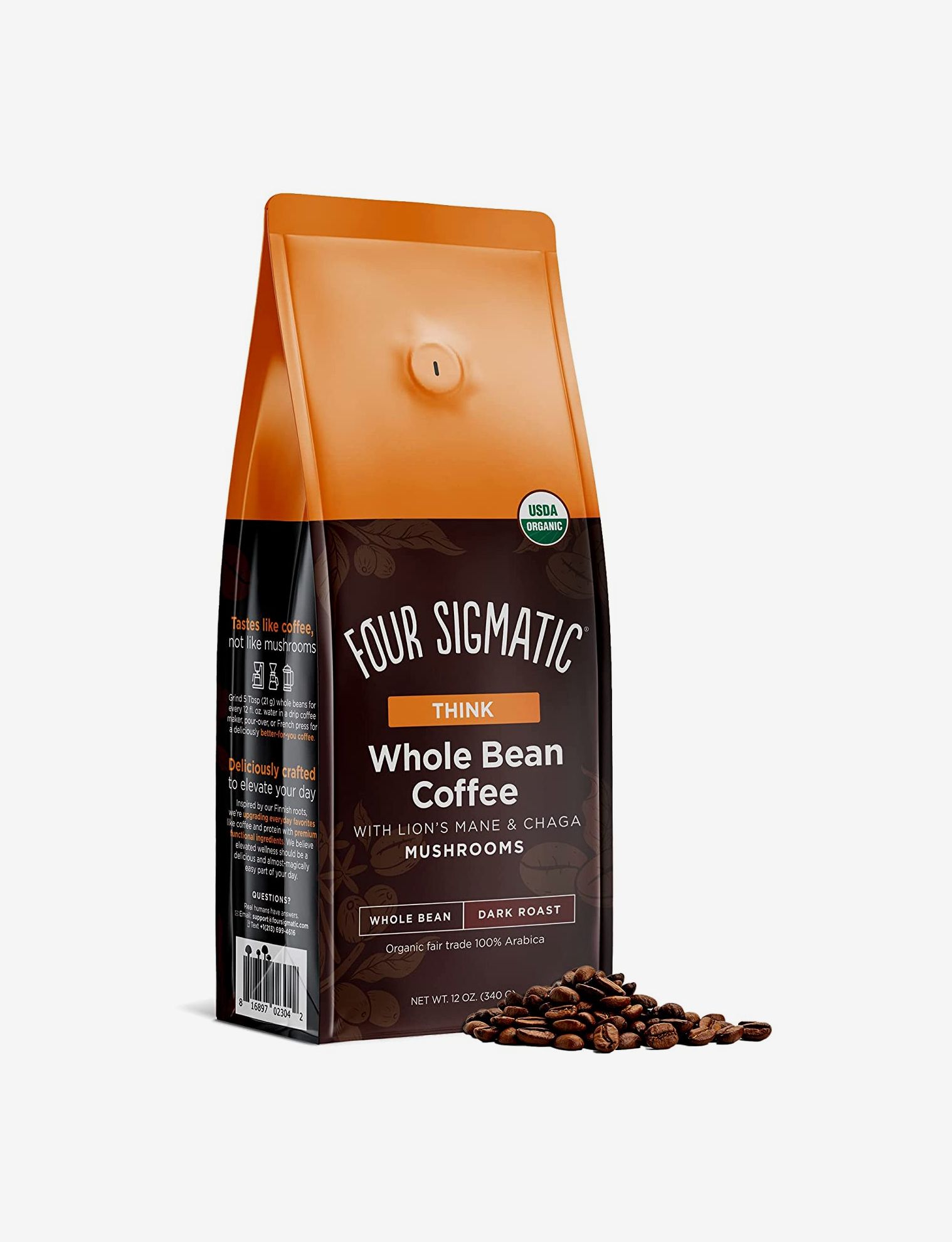 Black Label Dark Roast (Whole Bean) Coffee, The World's Strongest