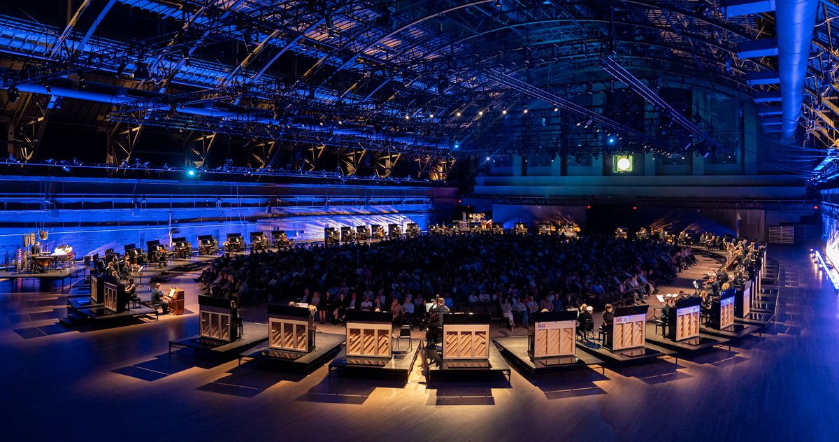 Plucked, Bowed, and Hammered: At the Armory, 11,000 Strings