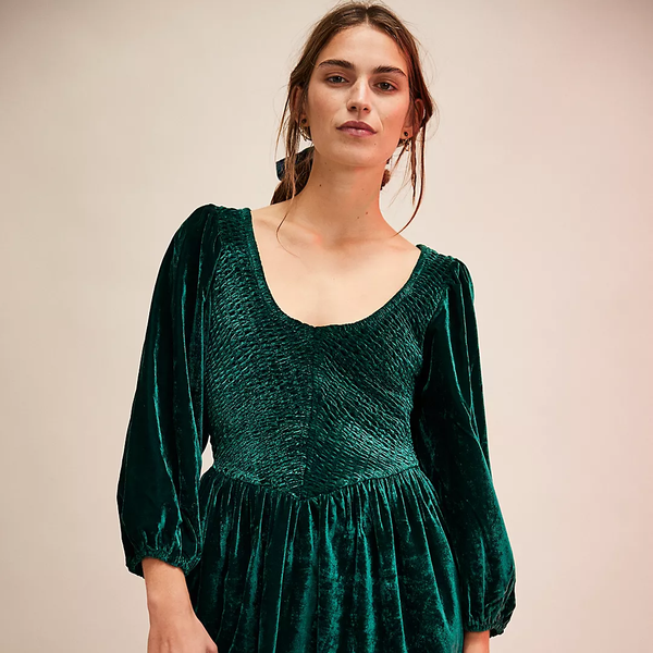 Free People Farrier Velvet Mini Dress