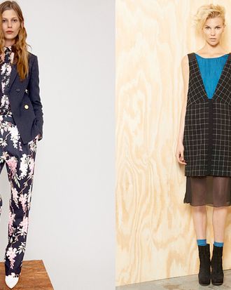From left: new resort looks from Céline and rag & bone.