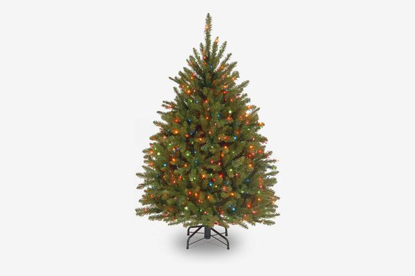 Tabletop Artificial Small Mini Christmas Tree With LED Light & Ornaments Decor U 