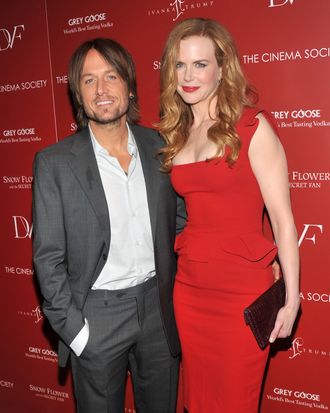 NEW YORK, NY - JULY 13: Singer/musician Keith Urban and wife actress Nicole Kidman attend the Cinema Society with Ivanka Trump Jewelry & Diane Von Furstenberg screening of 