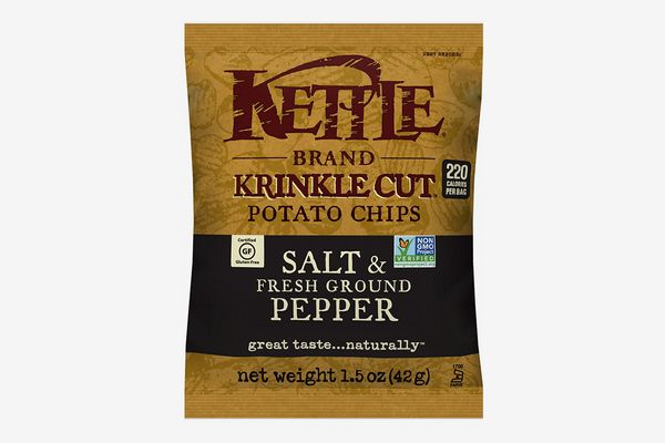 Kettle Brand Potato Chips, Krinkle-Cut Salt and Fresh Ground Pepper