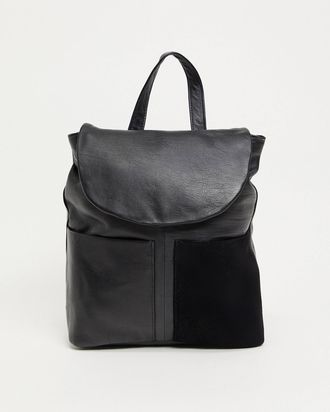 structured leather backpack