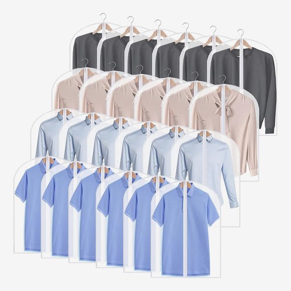Chumia 24 x 32 Inch Garment Bags for Hanging Clothes (Pack of 25)