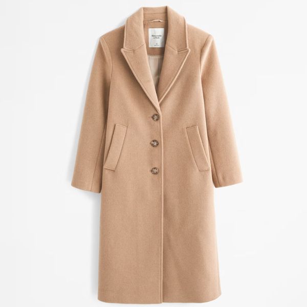 Ladies camel wool coat online