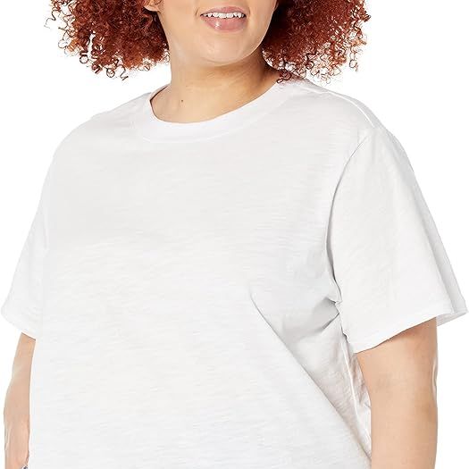 The Drop Women's Sydney Short-Sleeve Cropped Crew Neck T-Shirt