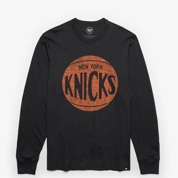 NEW YORK KNICKS HARDWOOD CLASSICS PREMIER '47 FRANKLIN LONG SLEEVE TEE