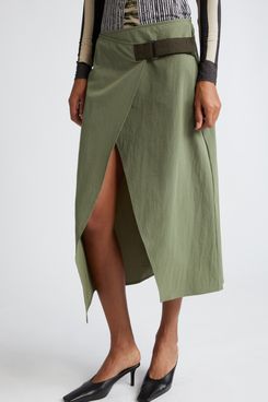 Miaou Solana Warp Midi Skirt