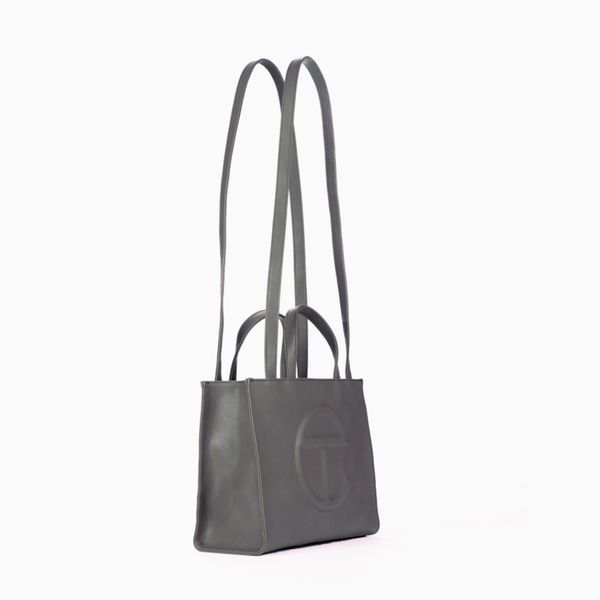 Telfar Medium Grey Shopping Bag