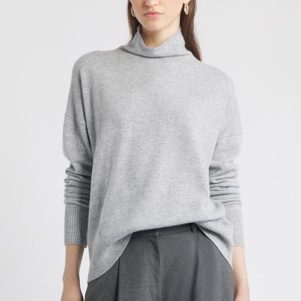 Nordstrom Oversize Cashmere Turtleneck Sweater
