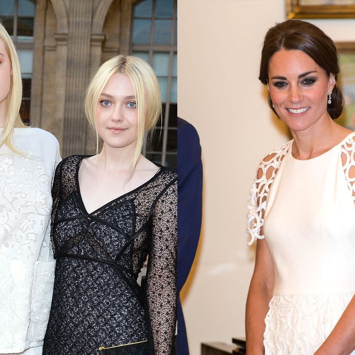 Dakota And Elle Fanning Dubiously Related To Kate Middleton