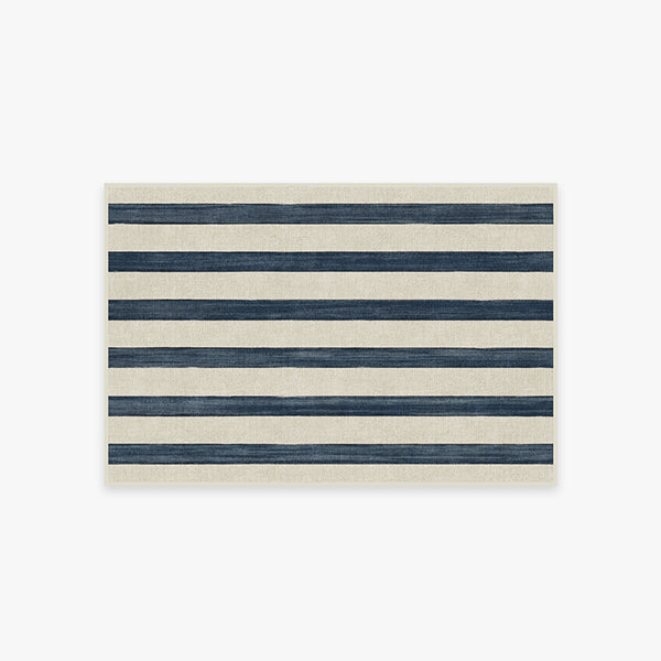 Ruggable Sumi Sailor Stripe Navy Rug