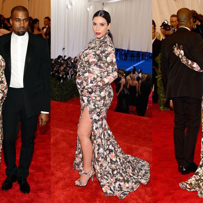 kim kardashian met gala floral dress