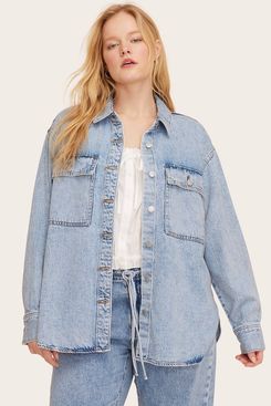 Parke x Target Light Wash Women’s Long Sleeve Denim Shacket