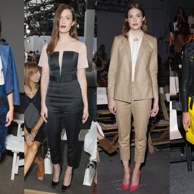 Mandy Moore at Billy Reid, Phillip Lim, Boy. By Band of Outsiders, and Lela Rose.