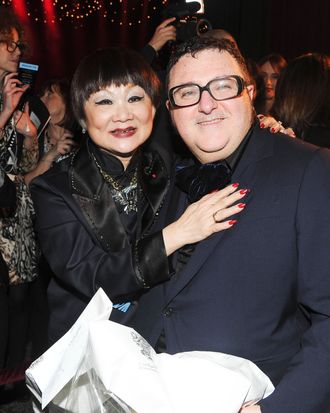 Shaw-Lan Wang and Alber Elbaz in happier times.