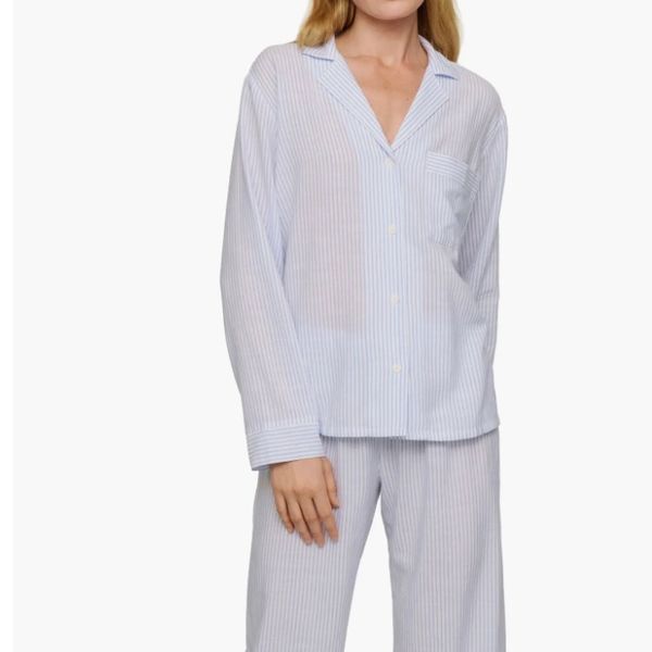 Eberjey Nautico Stripe Long Sleeve Top & Pants Pajamas