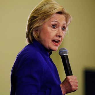 Democratic presidential candidate Hillary Clinton speaks at a campaign rally, June 1, 2016, in Newark, New Jersey.