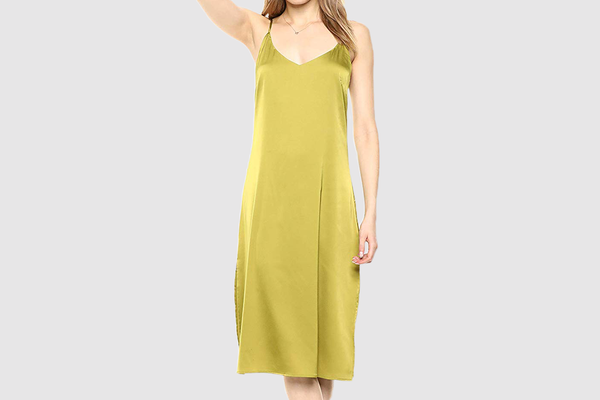 The Drop Women's Ana Silky V-Neck Midi Slip Dress