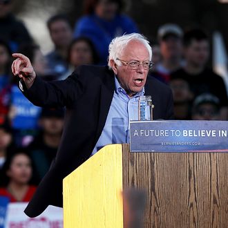 Democratic Presidential Candidate Bernie Sanders Holds Campaign Rally In Bay Area