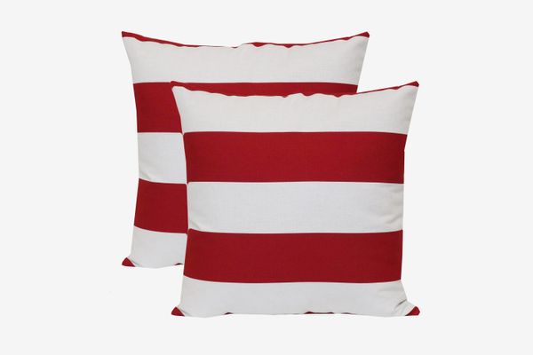 Mainstays Balboa Striped Outdoor Toss Pillow, Set of 2