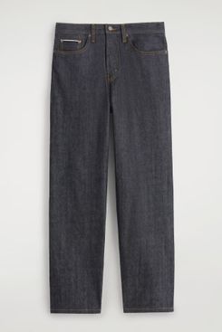 Cos Rider Raw Selvedge Relaxed-Fit Straight-Leg Jeans