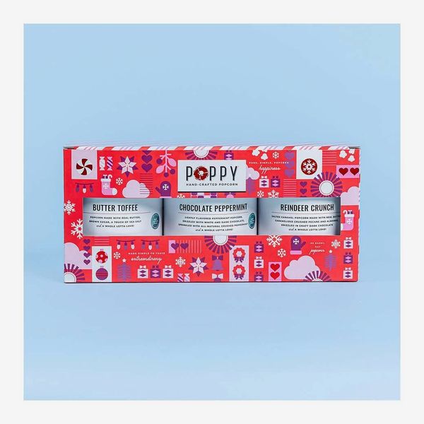 Poppy Holiday Cylinder Trio Popcorn Gift Set