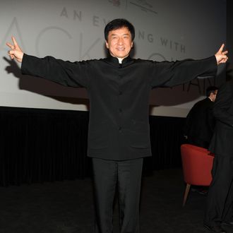  Jackie Chan attends New York Asian Film Festival Star Asia Lifetime Achievement Award Ceremony at Walter Reade Theater on June 10, 2013 in New York City. 
