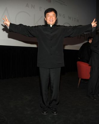  Jackie Chan attends New York Asian Film Festival Star Asia Lifetime Achievement Award Ceremony at Walter Reade Theater on June 10, 2013 in New York City. 