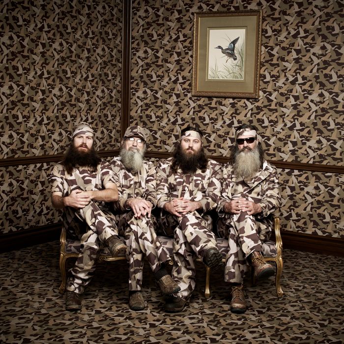 Phil, Jase, Willie & Si Robertson of the A&E series DUCK DYNASTY Photo Art Streiber/A&E?2013 A&E Networks