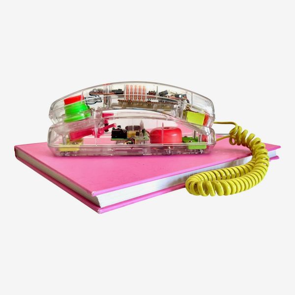 Vintage Clear Transparent 80’s 90’s Neon Conair Phone